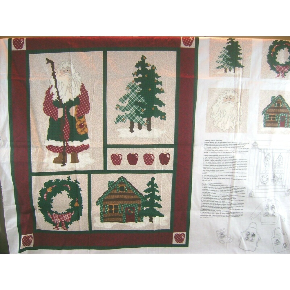 Cranston V.I.P. Northwoods Noel Wall‎ Hanging Quilt Fabric Panel Leslie Beck